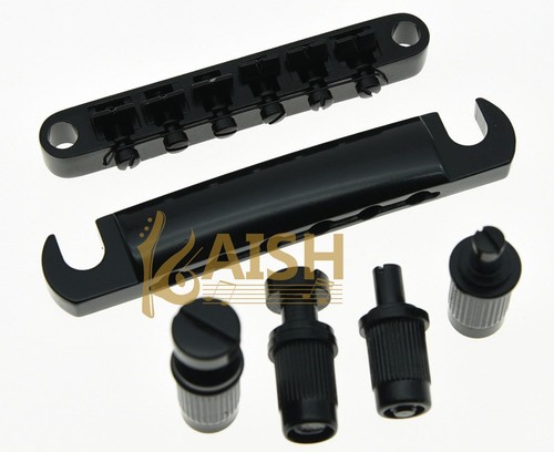 Black guitar tune matic - guitar, tune-o-matic